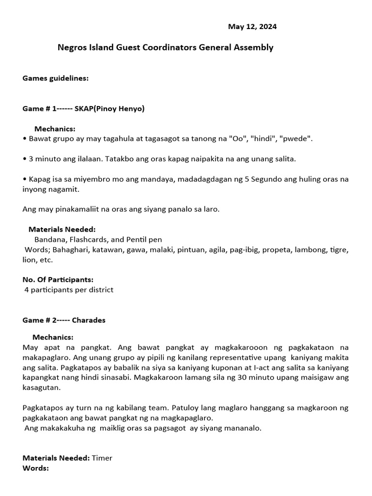 Games | PDF