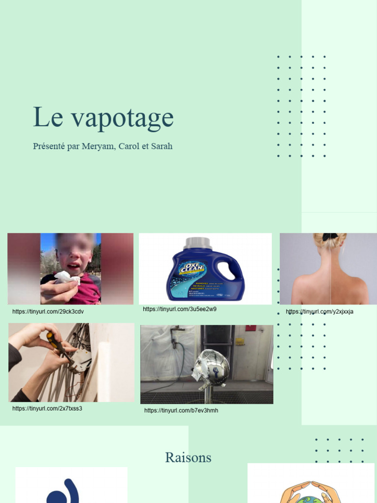 Impact du vapotage sur la santé et l'environnement PDF Cigarette — free download