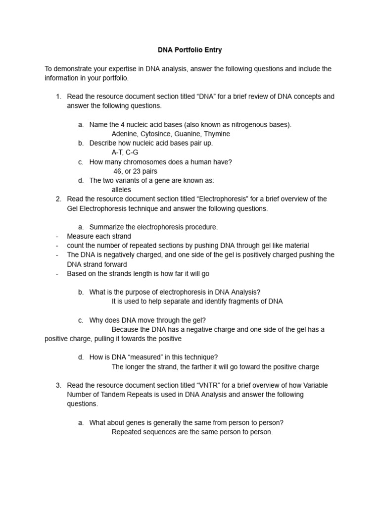 Dna portfolio pdf single nucleotide polymorphism microsatellite