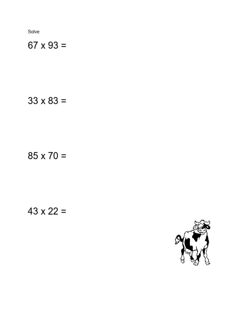 Math Sheet | PDF