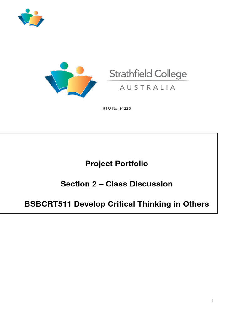 Critical Thinking Development Plan | PDF | Critical Thinking | Learning