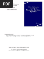 Effects of Information Technology On Financial Services Systems