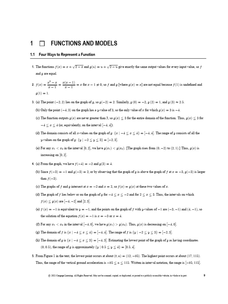 Function Representation in Calculus | PDF | Function (Mathematics ...