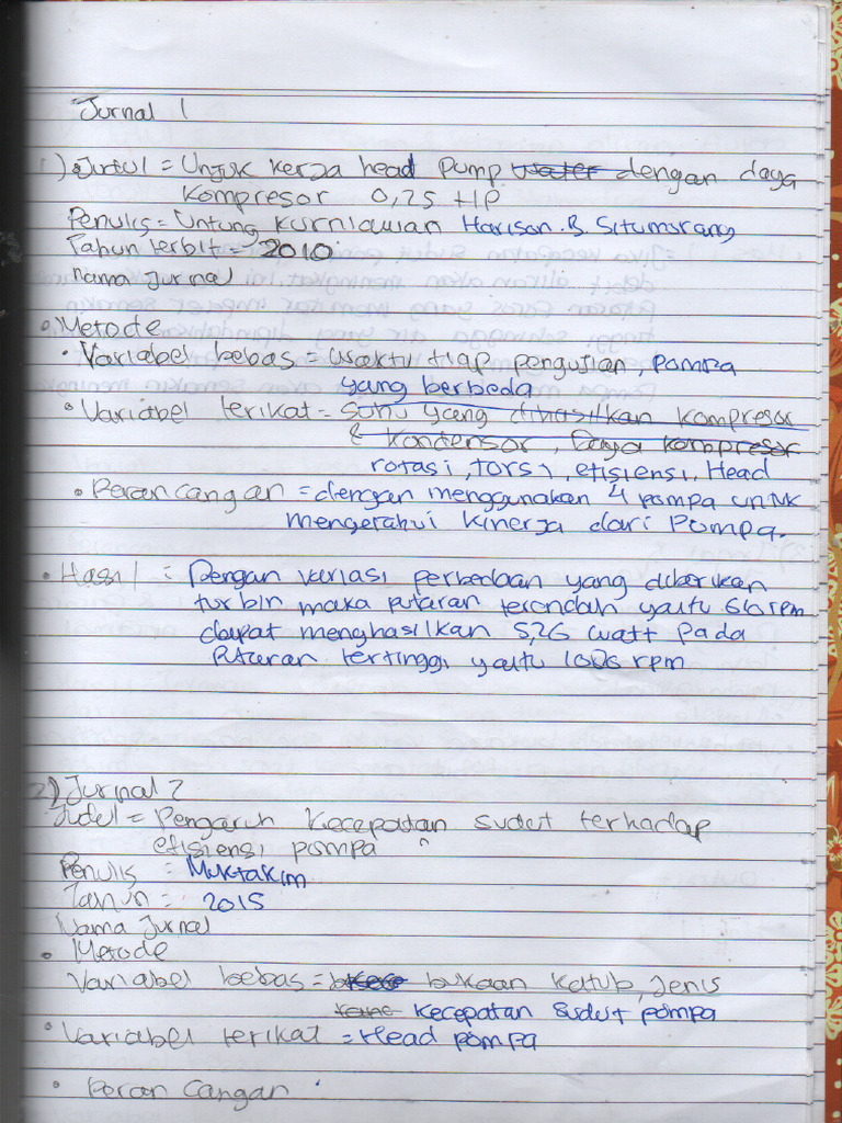 Tugas Mesin Fluida Jurnal Pdf