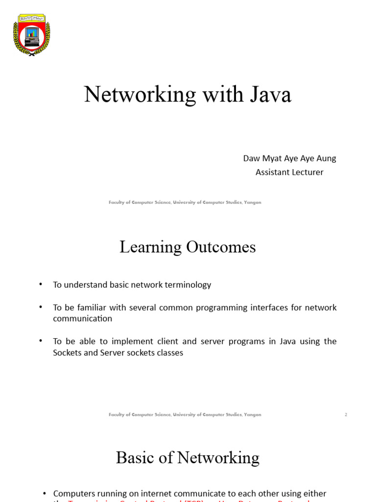 Chapter 14 - Networking With Java | PDF | Ip Address | Port (Computer ...