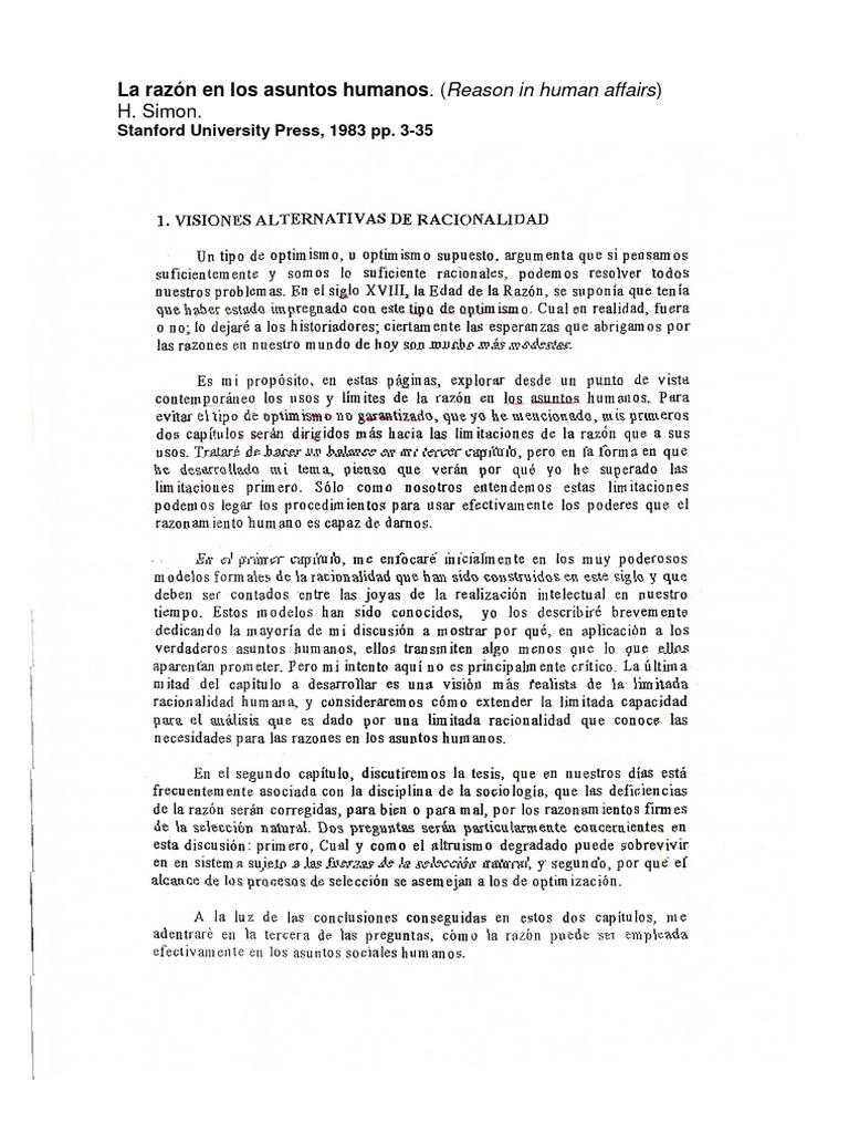 Usos y límites de la razón humana | PDF | Razón | Racionalidad