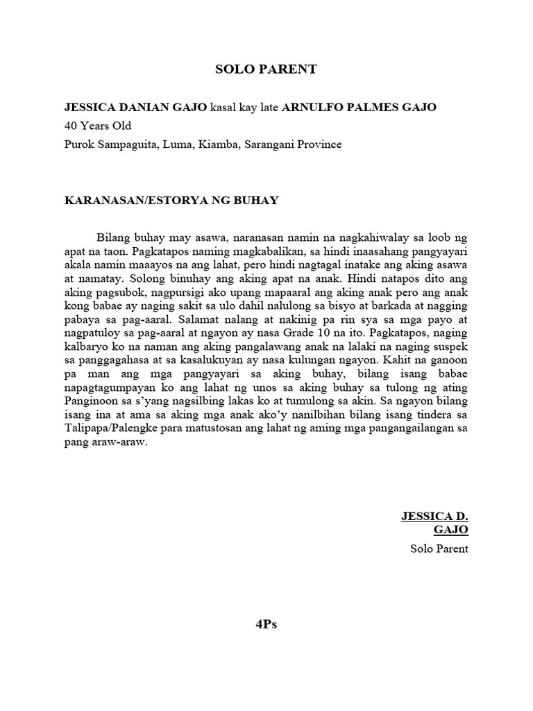 Solo Parent Other Term