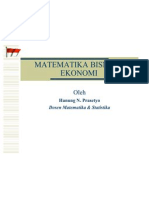 1 Pendahuluan Matematika Bisnis Ekonomi