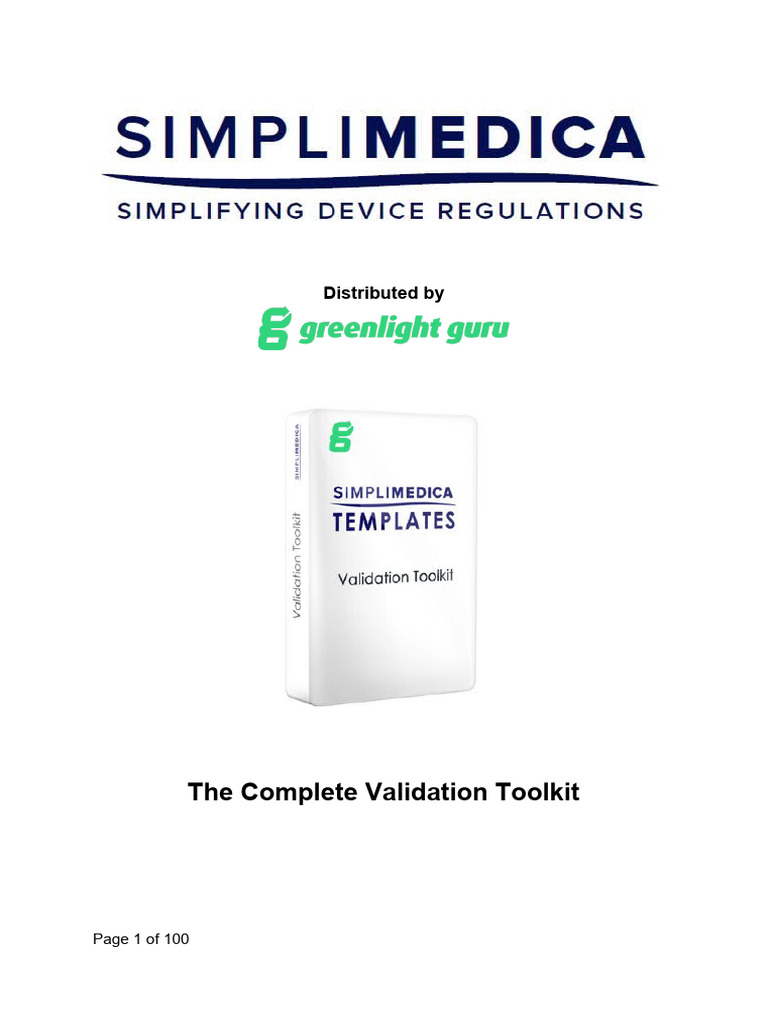 IOPQ Validation Toolkit Overview | PDF | Verification And Validation ...
