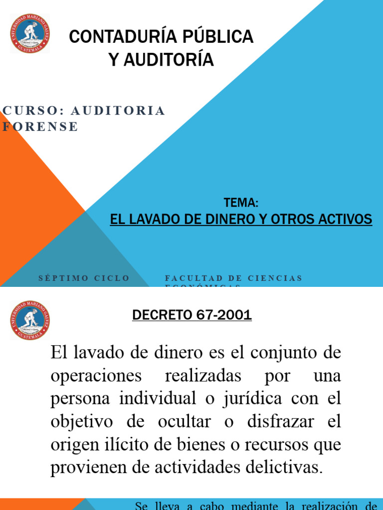 Lavado de Dinero: Ley y Modalidades | PDF | Lavado de dinero | Dinero