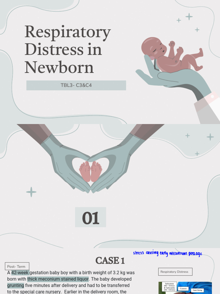 Newborn Respiratory Distress Cases | PDF | Respiratory Diseases | Pneumonia