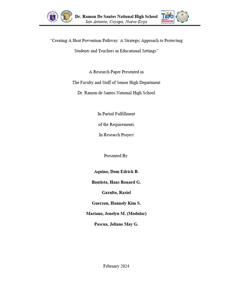 Research Project Final Paper | PDF | Climate Resilience | Survey ...