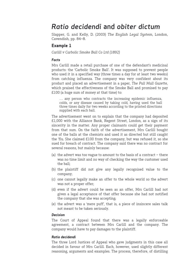 English 7 Annexe | PDF | Obiter Dictum | Legal Concepts