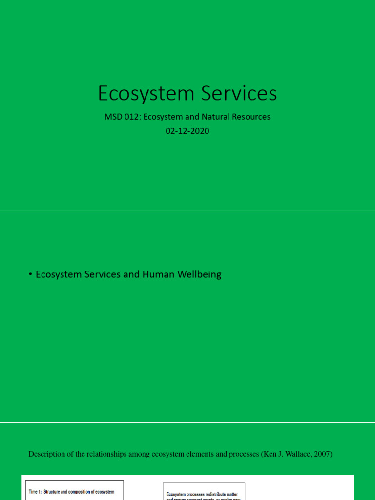 Ecosystem services editor pdf ecosystem sustainability