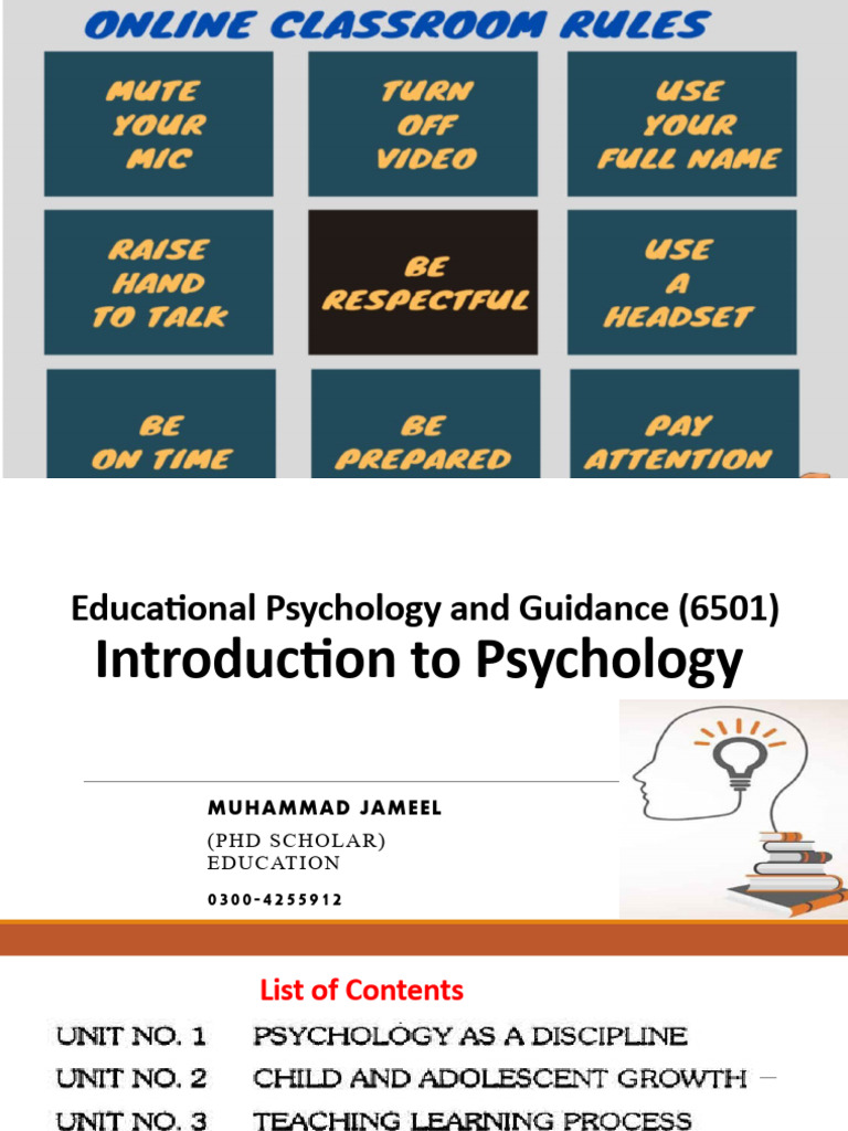 Jameel Day 1 Introduction To Psychology | PDF