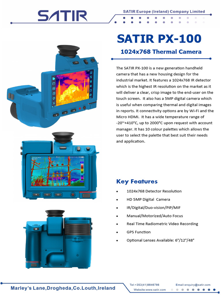 SATIR PX-100 Thermal Camera Overview | PDF | Camera | Digital Camera