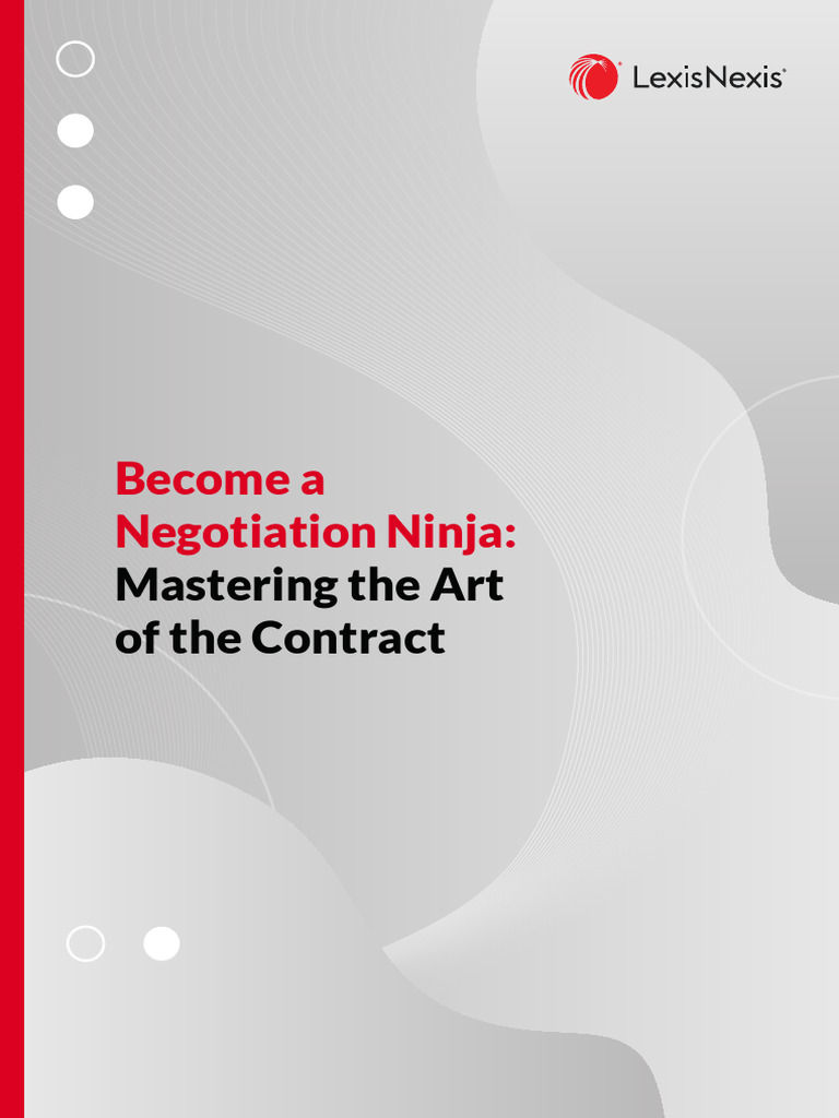 Become A Negotiation Ninja:: Mastering The Art of The Contract | PDF ...