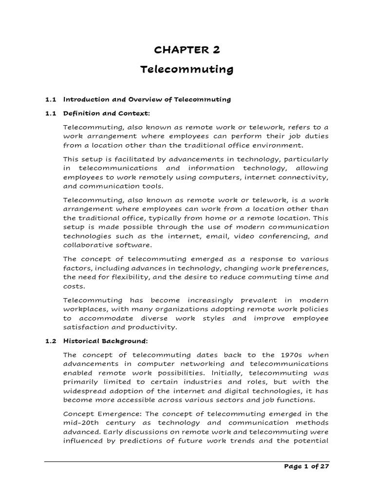 Chapter 2 - Telecommuting | PDF | Computer Security | Security
