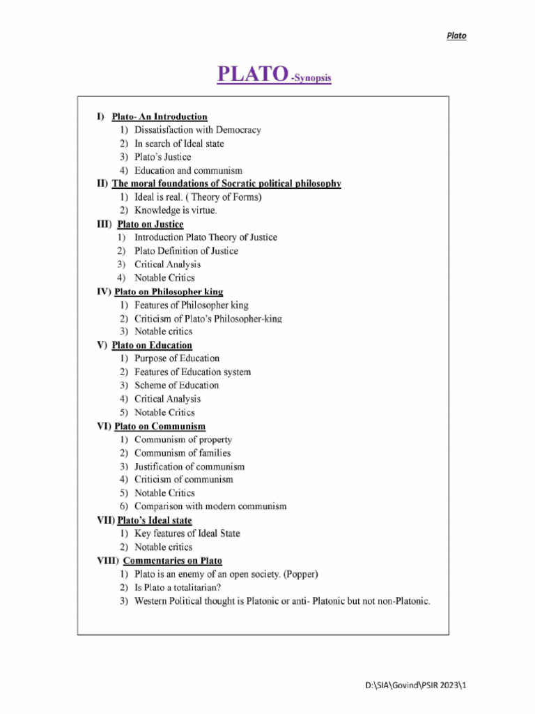 Plato Final | PDF