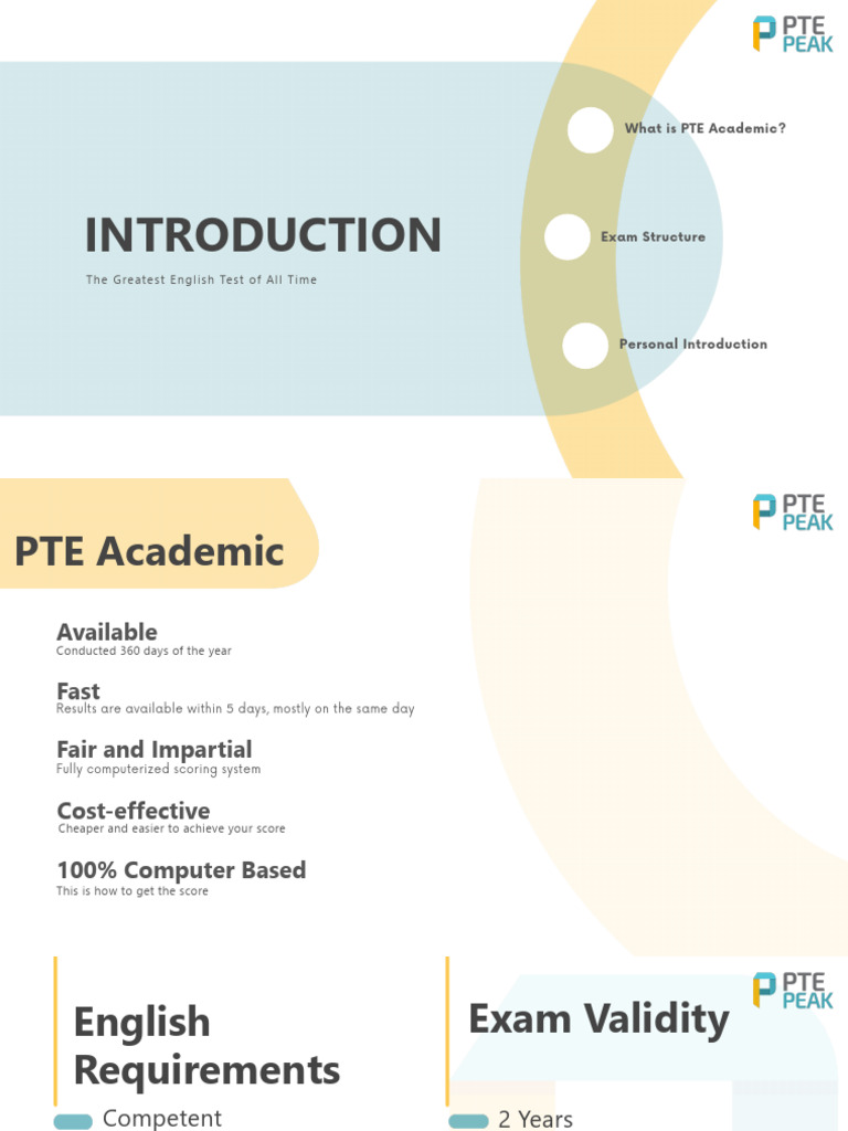 PTE Academic Exam Guide and Tips | PDF | International English Language ...