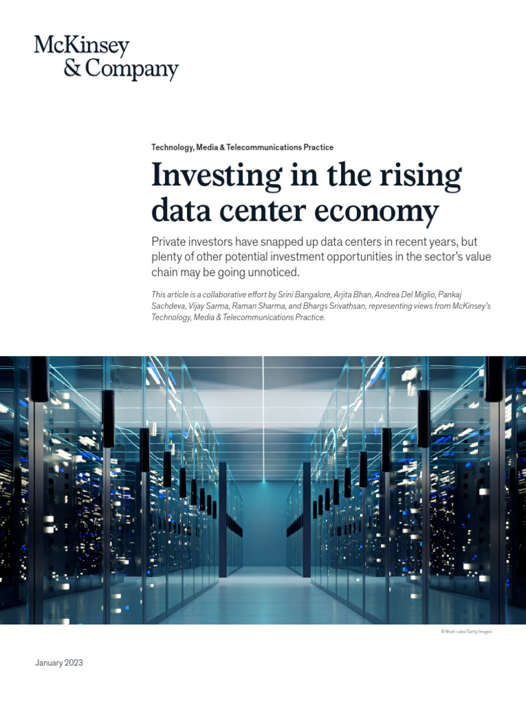 Investing in The Rising Data Center Economy Final | PDF | Data Center ...