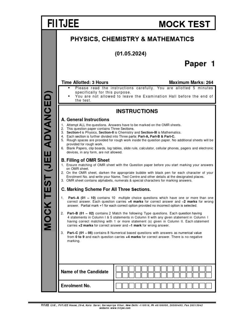 Adv Paper 1 (01.05.2024) | PDF | Atomic Orbital | Electronvolt