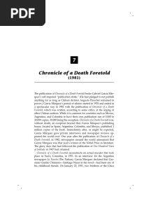 Chronicle of A Death Foretold