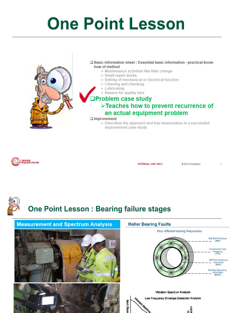 One Point Lesson - Bearing Wear 4 Stage | PDF | Telecommunications ...