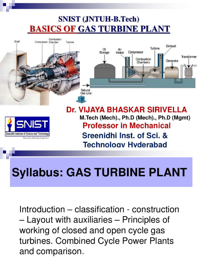 Power Plant Gas Turbine Pdf