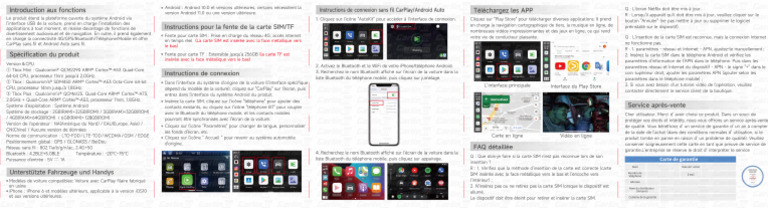 CarlinKit - TBox Series - Manual - Français | PDF