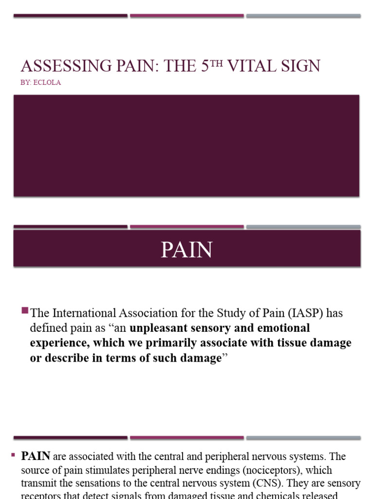 Assessing Pain | Download Free PDF | Pain | Nervous System