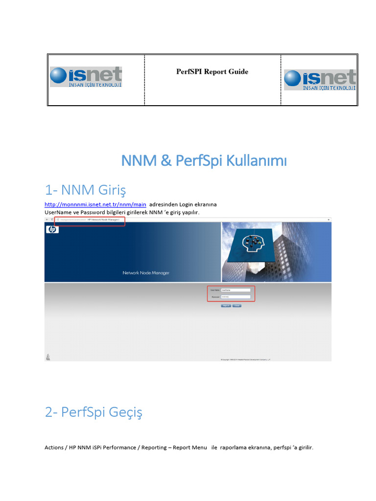 NNM & PerfSpi Kullanım Kılavuzu | PDF