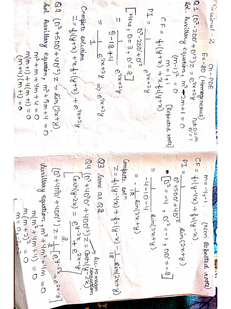 Homogeneous Pde | PDF