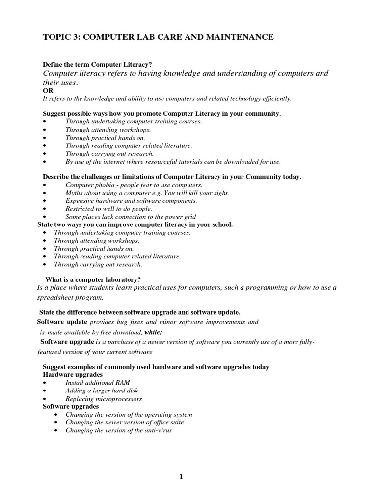 S4 Computer Studies Notes-Nabisunsa Girls School Computer Lab Care and ...