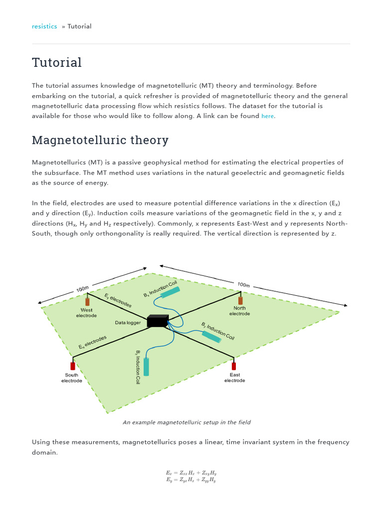 Magnetotelluric Data Processing Guide | PDF | Regression Analysis ...