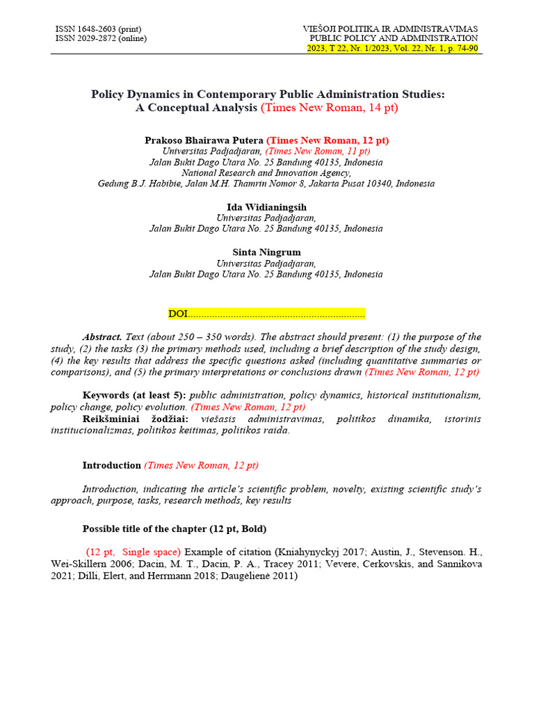 Article template | PDF