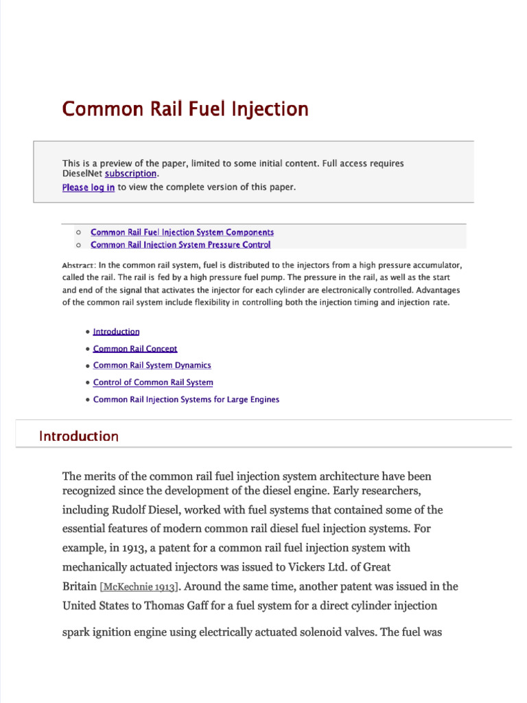 PDF Common Rail Fuel Injection - Compress | PDF | Fuel Injection ...
