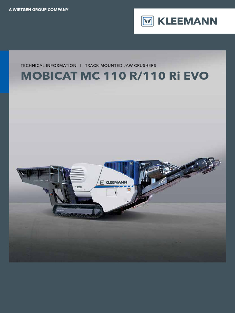 Kleemann MC 110 R EVO Specifications | PDF | Manufactured Goods