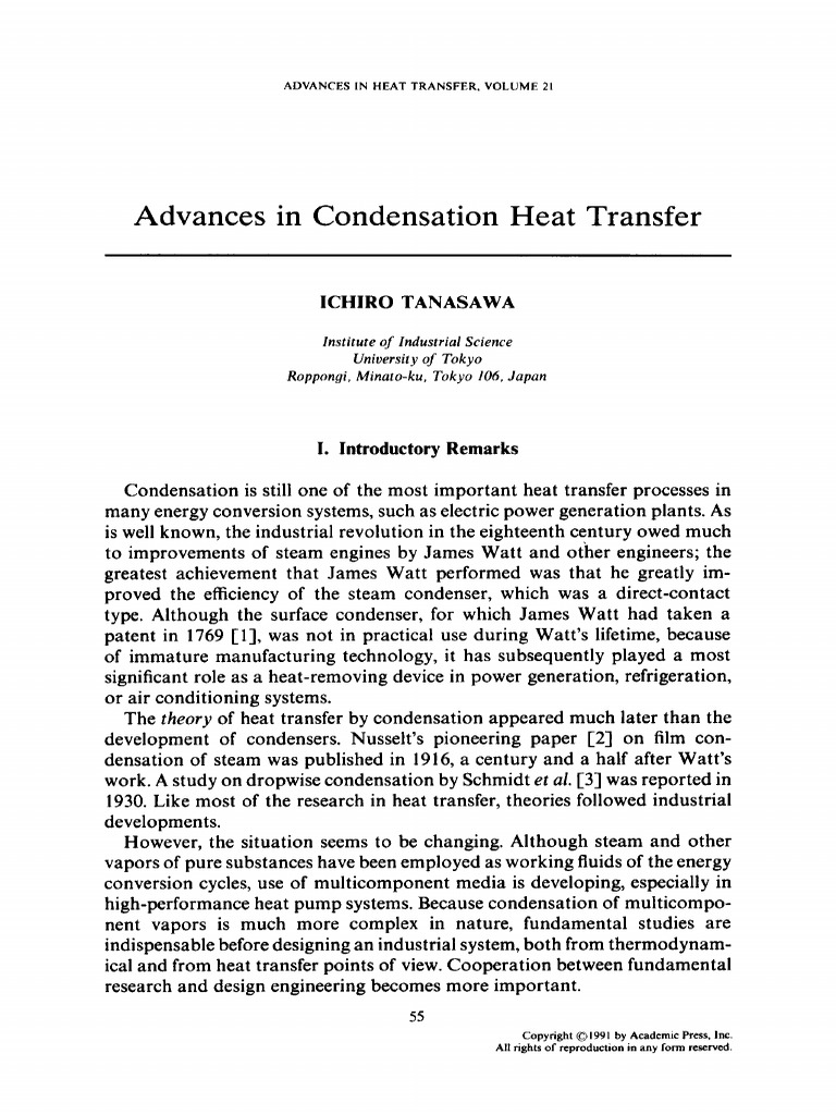 Advances in Condensation Heat Transfer | Download Free PDF ...