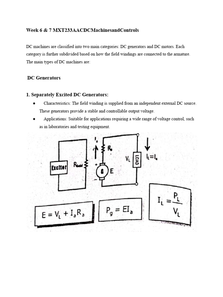 DC Machines: Types and Applications | PDF | Electric Motor | Direct Current