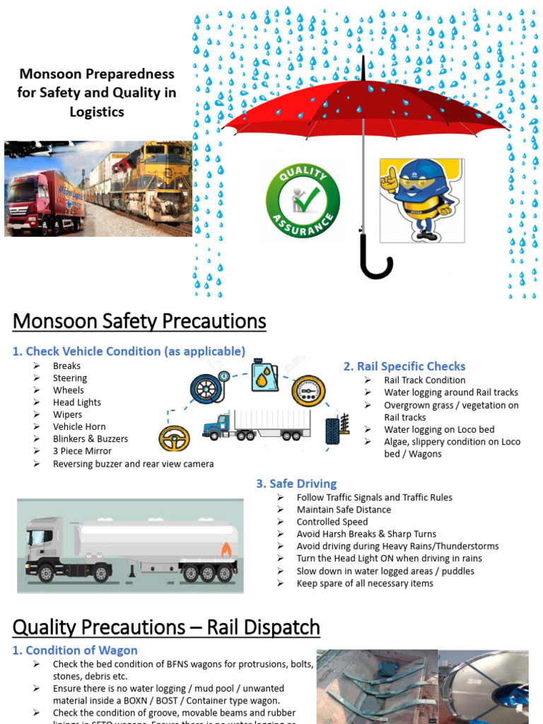 Monsoon Preparedness | PDF | Rail Transport | Transport