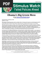 Obama's Big Green Mess