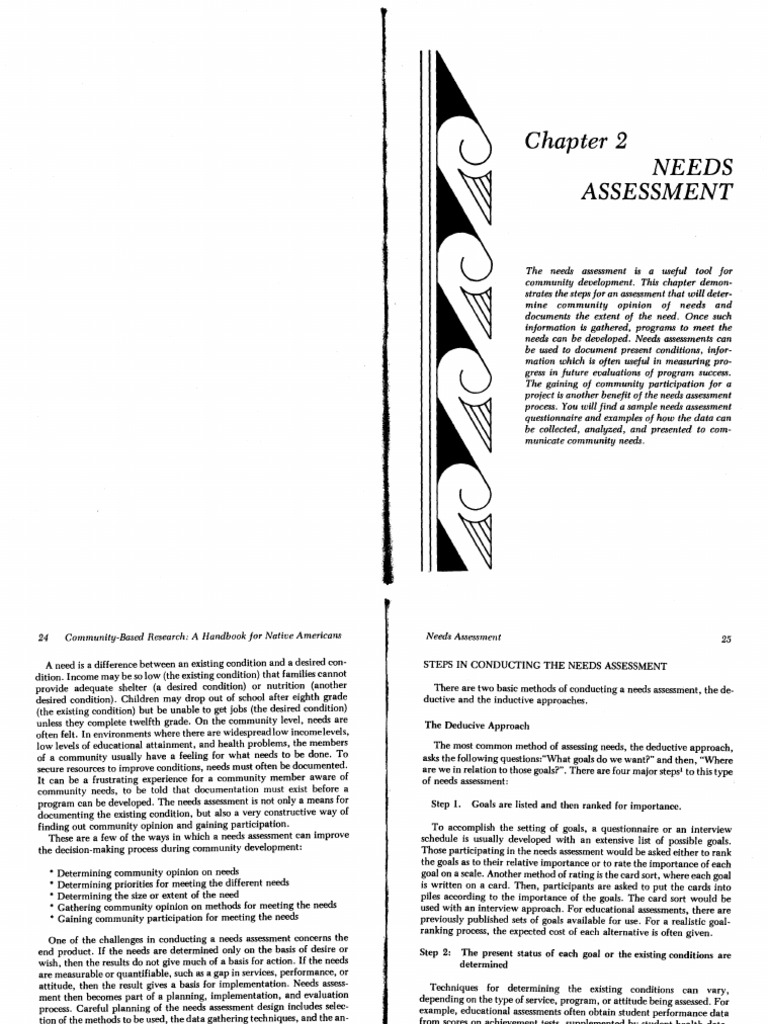 Need Assessment Download Free Pdf Needs Assessment Survey Methodology