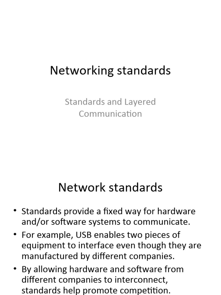 Understanding Networking Standards and OSI Model | PDF | Osi Model ...