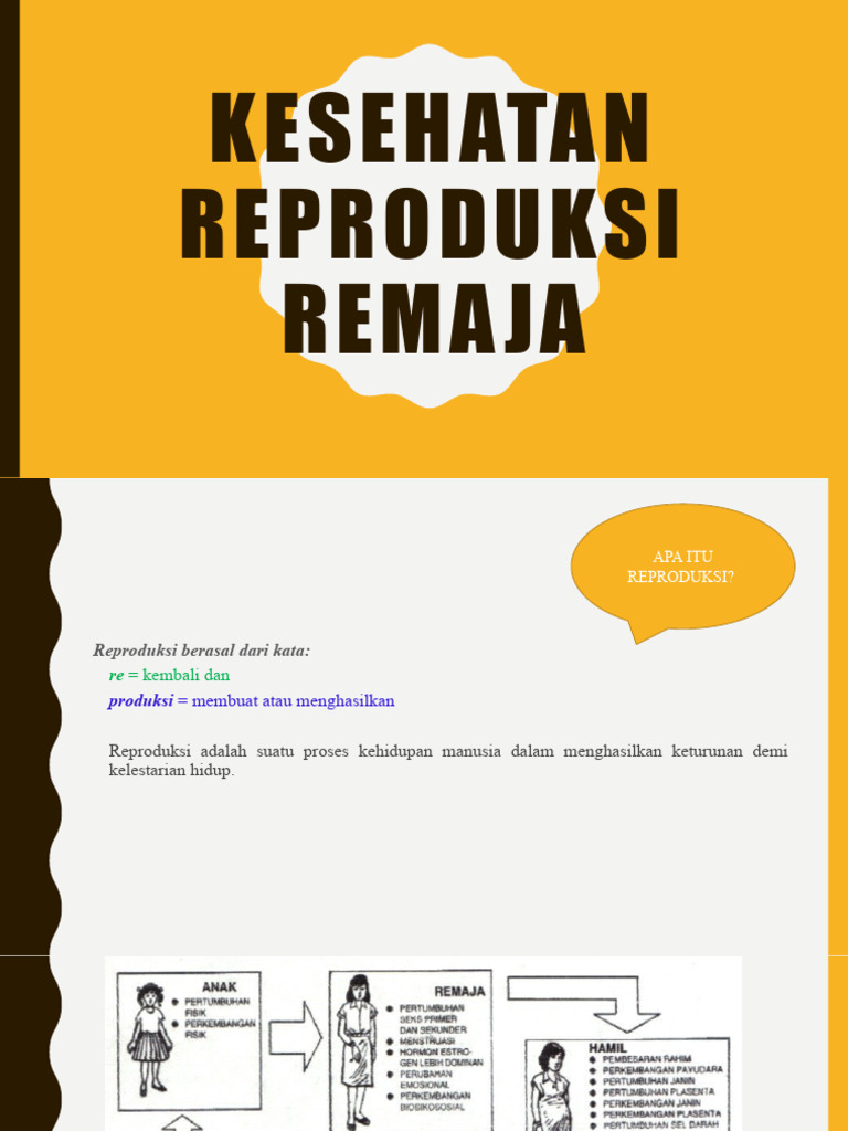 Kesehatan Reproduksi Remaja Pdf