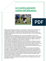 Allenare Il Settore Giovanile: Caratteristiche Dell'allenatore. Autore: Angelo Iervolino