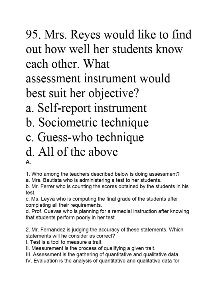 Assessment of Students Learning 2 | PDF | Educational Assessment ...