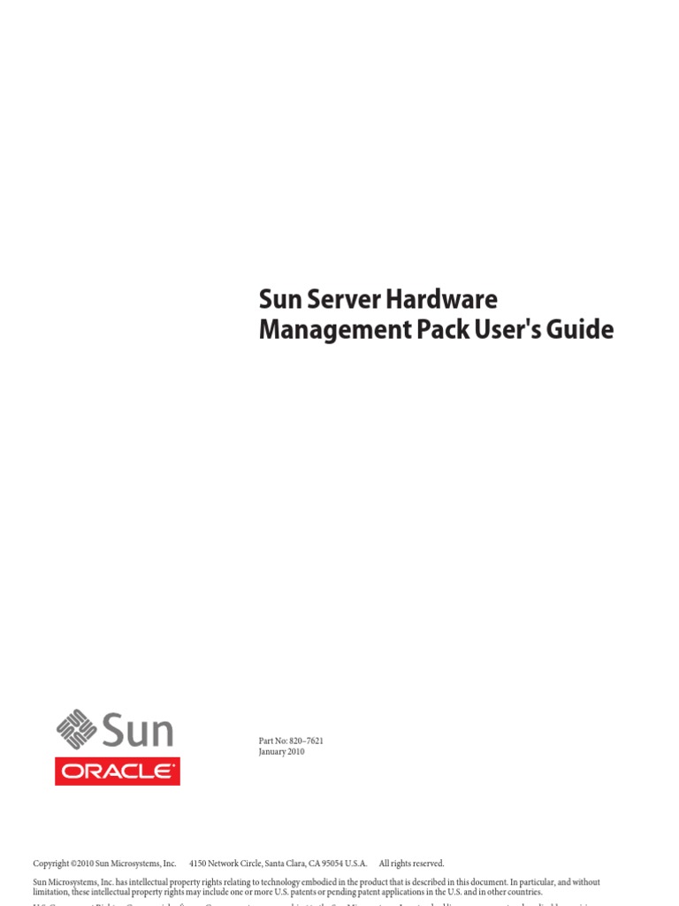 Oracle Hardware Management UserGuide PDF Operating System