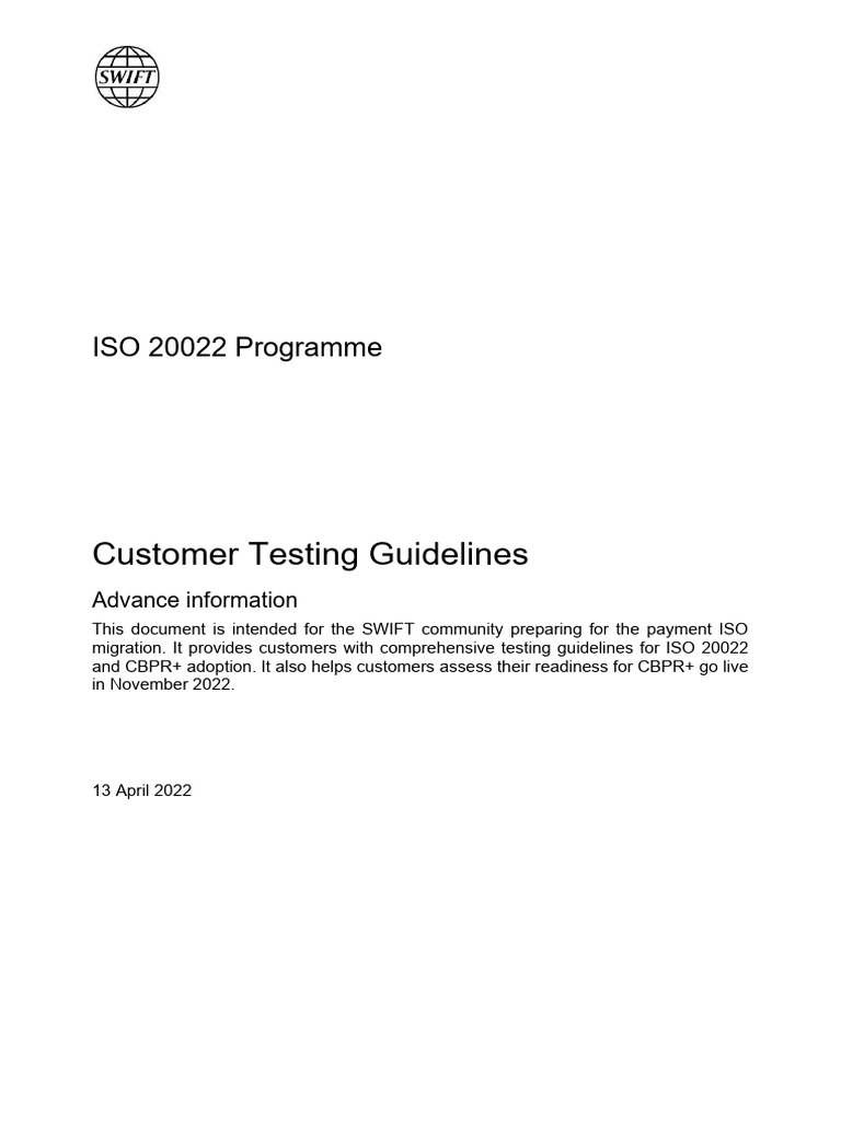 Customer testing guidelines download free pdf regulatory compliance