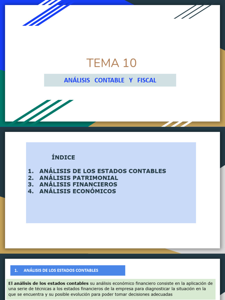 Tema 10 - Analiasi Contable y Fiscal | PDF | Contabilidad | Impuestos